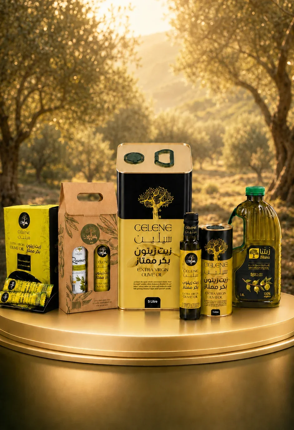 Celene food service olive oil formats