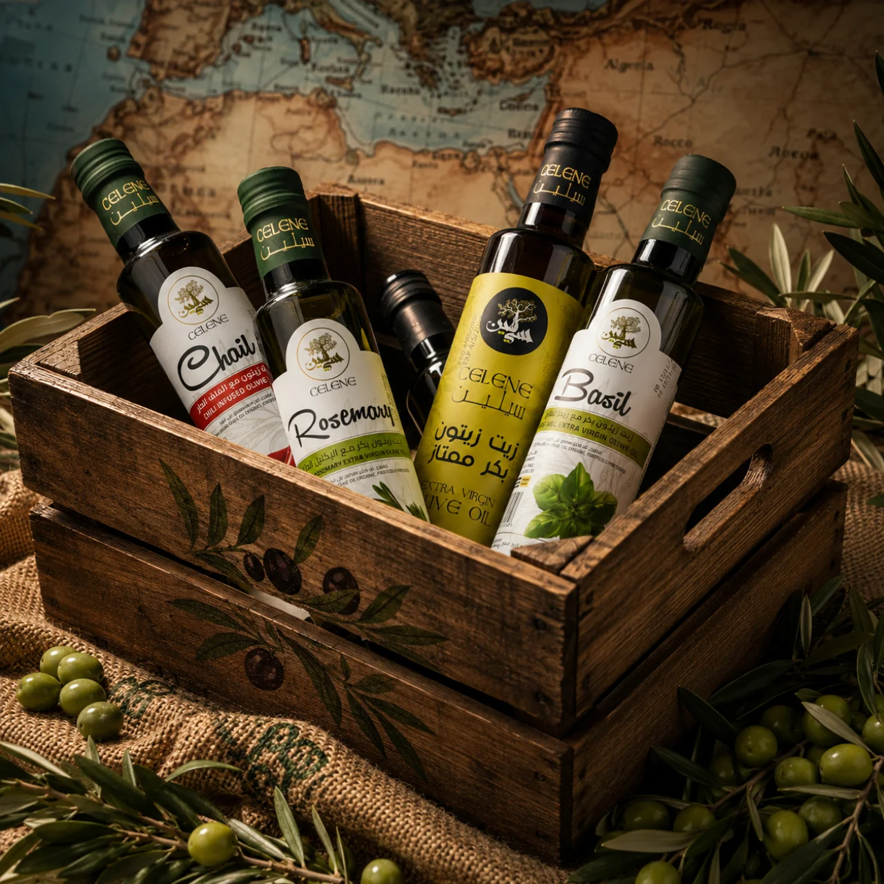 Celene infused olive oils